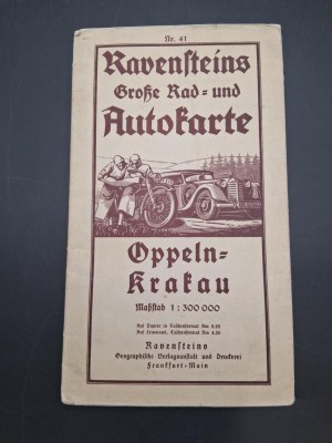 Car map Opole Cracow 1940