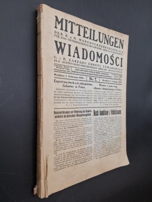 News C. and K. Commodity Trading Board for the Austrian-Hungarian Occupation Area
