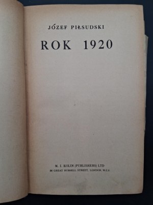 Jozef Pilsudski Year 1920