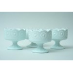 4 Glass cups , "Daisies" - HSG Ząbkowice