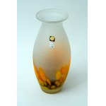 Colorful glass vase with tag - HSG Tarnowiec