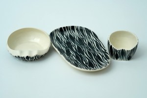 Faience smoker set - ZF Włocławek