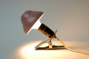Lampka na klips - Grzybek - różowy