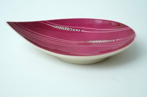 Porcelain platter ,,Leaf'' - Chodzież