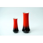 Two porcelain vases - ZPS Ćmielów - Black and red.
