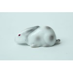 Porcelain figurine ,,Hare" - Giesche - Outpost Warsaw