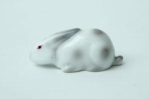 Porcelanowa figurka ,,Zając'' - Giesche - Placówka Warszawa