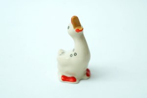 Porcelain figurine ,,Duck'' - Chodzież