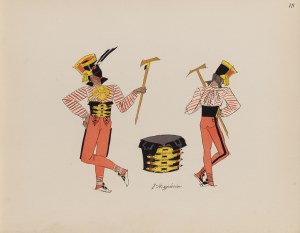 Zofia Stryjeńska (1891 Cracovie - 1976 Genève), Bandit des Tatras, feuille XVIII du portfolio 