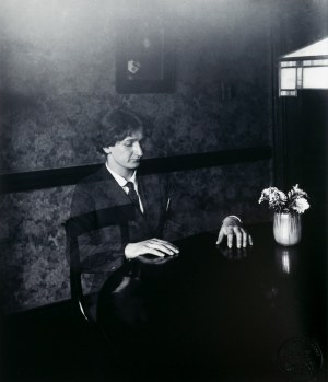 Stanisław Szukalski (1893 Warta près de Sieradz - 1987 Los Angeles), Autoportrait à une table, vers 1920/2021