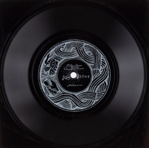 Stanisław Szukalski (1893 Warta k. Sieradza - 1987 Los Angeles), Płyta winylowa (flexi disc) z nagraniami Stanisława Szukalskiego, 1980