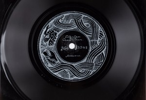 Stanisław Szukalski (1893 Warta k. Sieradza - 1987 Los Angeles), Płyta winylowa (flexi disc) z nagraniami Stanisława Szukalskiego, 1980