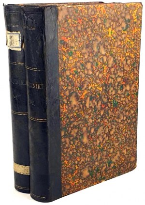 BROEL-PLATER- ZBIÓDKA PAMIĘTNIKÓW DO DZIEJÓW POLSKICH díl 1-4 [soubor ve 2 svazcích] vyd. 1858 polokožený