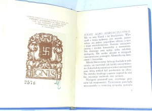 NAŁKOWSKA - CHARACTERS published 1922, signed by the author