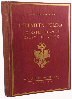 BRUCKNER - POLISH LITERATURE. Binding with eagle