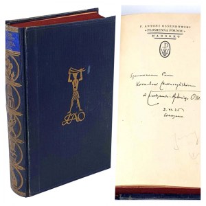 OSSENDOWSKI- FLAMMABLE NORTH 1926 dedication by the Author to Kornel Makuszynski