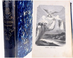 DANTE ALIGHIERI- DIVINE COMEDY. First Polish edition 1860, engravings.