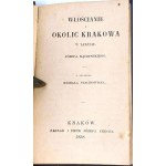 MĄCZYŃSKI - WŁOŚCIANIE Z OKOLIC KRAKOWA. Kraków 1858, tabl. ryc. 12 (miedzioryty, kolorowane ręcznie),