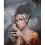 Jacek Tyczynski, Woman with a fan, 2025