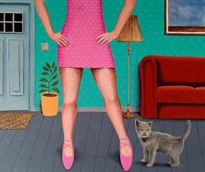 Tomasz Radecki, Girl with a Cat, 2025