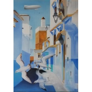 Monika Lakomska (b. 1968), Flight via Marocco, 2022