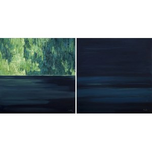 Olena HORHOL (geb. 1994), Raum, Diptychon, 2020