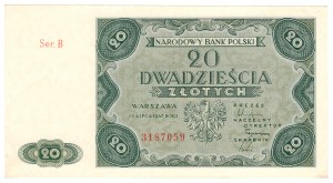 20 zloty 1947, series B