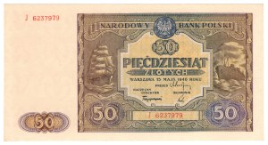 50 zloty 1946, series J