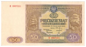 50 zloty 1946, series E - Lucow collection