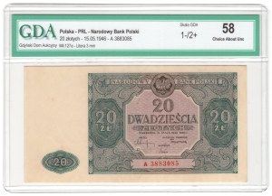 20 zloty 1946, series A