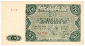 20 zloty 1947, series A
