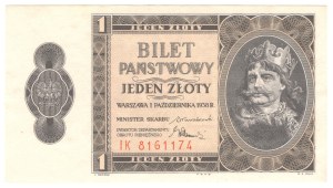 1 zloty 1938, IK series