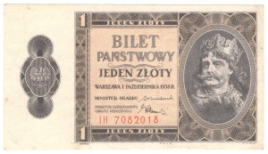 1 zloty 1938, series IH