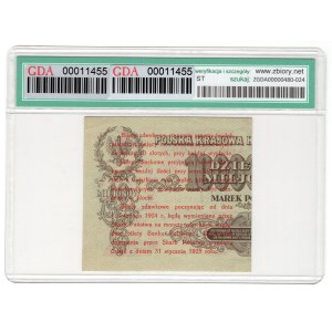 Biglietto di passaggio, 5 centesimi 1924, metà destra