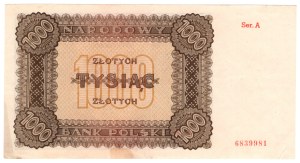 1000 gold 1945, series A - rare