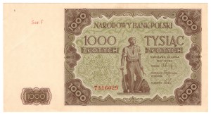 1000 zloty 1947, series F