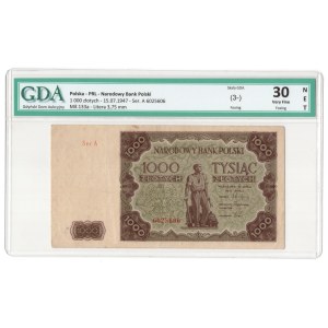 1000 złotych 1947, seria A - pierwsza seria
