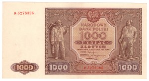 1000 zloty 1946, P series