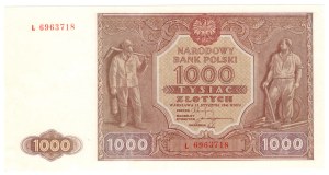 1000 zloty 1946, series L