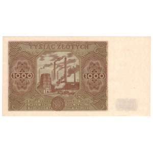 1000 złotych 1947, seria H - kolekcja Lucow, ilustrowany w katalogu kolekcji