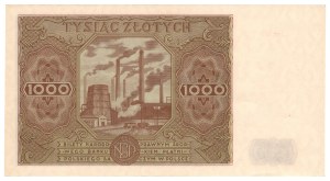 1000 gold 1947, series H - Lucow collection, illustrated in the collection catalog
