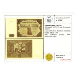 1000 złotych 1947, seria H - kolekcja Lucow, ilustrowany w katalogu kolekcji
