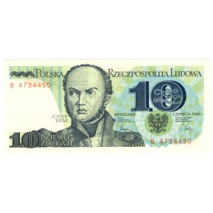 10 Złotych 1982, seria B
