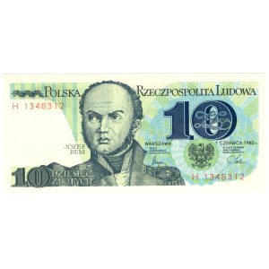 10 Złotych, 1982, seria H