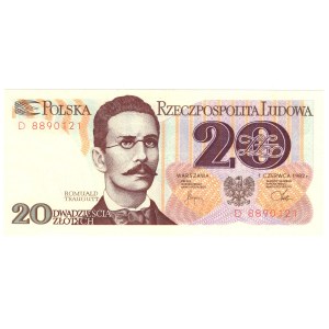 20 Złotych, 1982, seria D