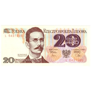 20 Złotych, 1982, seria L