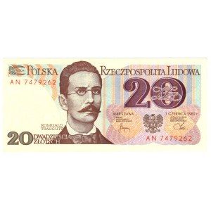 20 Złotych, 1982, seria AN