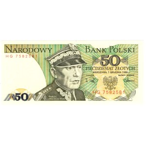 50 Złotych, 1988, seria HG