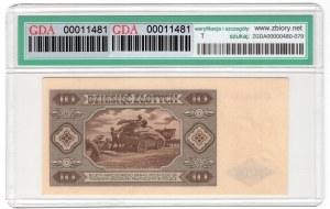 10 zloty 1948, series C - rarer single-letter series