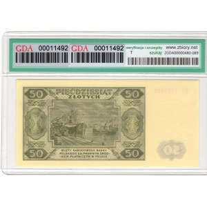 50 Złotych 1948, seria EL, WZÓR